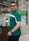 Erkek şerit Detaylı Kısa Kollu Tshirt