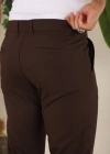 Erkek Slim Fit Likralı Bilek Boy Dilli Kumaş Pantolon