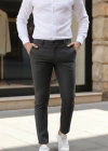 Erkek Slim Fit Likralı Gabardin Pantolon