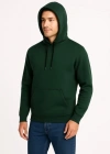 Erkek Üç İplik Kapüşonlu Kanguru Cepli weathirt Hoodie  Haki
