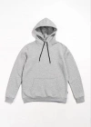 Erkek Uzun Kol Kapşonlu Basic Sweatshirt Hoodie  Gri