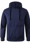 Erkek Uzun Kol Kapşonlu Basic weatshirt Hoodie  acivert