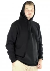 Erkek Uzun Kol Kapşonlu Basic weatshirt Hoodie  iyah