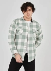 Erkek Uzun Kollu Oduncu Gömlek  int Yeşili