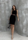 Estelya Cut Out Mini Elbise 257101