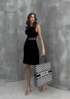 Estelya Cut Out Mini Elbise 257101