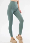 Fitilli Full ikralı Yüksek Bel Toparlayıcı Tayt Günlük Ve por Kullanım  int Yeşili