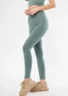 Fitilli Full ikralı Yüksek Bel Toparlayıcı Tayt Günlük Ve por Kullanım  int Yeşili