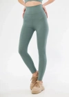 Fitilli Full ikralı Yüksek Bel Toparlayıcı Tayt Günlük Ve por Kullanım  int Yeşili