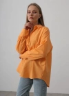 Geniş Manşet Detaylı Gömlek  Kavun