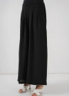 Geniş Paça Pileli Pantolon 6718  Siyah
