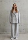 Gri 3İplik Comfort Ceket Ve Pantolon Takım