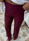 İçi Astarlı Dantel Pantolon 0081