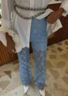 İçi Astarlı Dantel Pantolon 0081