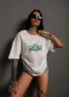 ırt Baskılı Tshirt  Beyaz