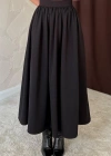 Siyah Beli Büzgülü Etek