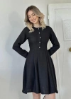 iyah Kısa Klasik Elbise