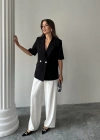 iyah Kısa Kollu Blazer Ceket