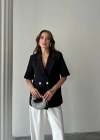 iyah Kısa Kollu Blazer Ceket
