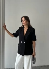 iyah Kısa Kollu Blazer Ceket
