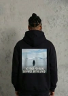 iyah Oversize Hoodie  ırt Baskılı urvivor Penguin Temalı, Felsefi Yazılı Kapüşonlu weatshirt  iyah
