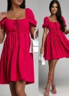 Kadın Aerobin Kumaş Büzgü Detaylı Fırsat ürün Mini Elbise