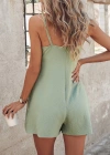 Kadın Askı Aksesuarlı önü Bağlama Detay Salopet şort Tulum