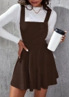 Kadın Askılı Sırttan çapraz Detaylı Kısa Kiloş Kadife Mini Elbise