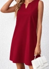 Kadın Askılı V Yakalı Mini Ithal Krep Elbise