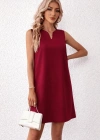 Kadın Askılı V Yakalı Mini Ithal Krep Elbise