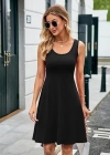 Kadın Askılı Yuvarlak Yaka Kısa Viskon Elbise