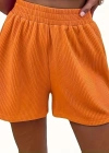 Kadın Askılı Yuvarlak Yakalı Burgu Krop Ve Bluz Short Ikili Takım