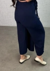 Kadın Beli astikli Bağcık Detay Aerobin Kumaş Etek Pantolon