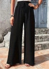 Kadın Beli Lastikli Bol Paça Bürümcük Pantolon