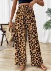 Kadın Beli Lastikli Leopar Desen Süprem Pantolon