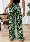 Kadın Beli Lastikli Leopar Desen Süprem Pantolon