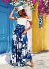 Kadın çiçek Baskılı axi Boy Süprem Etek