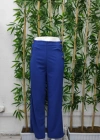 Kadın Düğme Detay Bol Paça Ithal Krep Pantolon