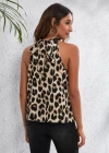 Kadın Halter Yaka Dijital Baskılı Mikro Kumaş Bluz