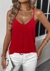 Kadın Ip Askılı V Yakalı Sandy Bluz