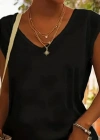 Kadın Kısa Kollu V Yakalı Viskon Bluz