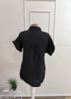 Kadın Kısa Kollu Yakalı önü Düğmeli Müslim Gömlek