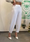 Kadın Krep Kumaş Balon Pantolon