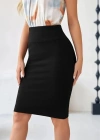 Kadın Krep Kumaş Kalem Etek