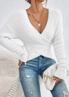 Kadın Kruvaze Yaka Inci Detaylı Bluz
