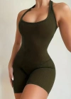 Kadın Sırt Sporcu Kesim Kaşkorse Kumaş Mini Bodycon