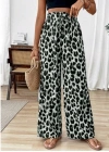 Kadın Süprem Kumaş Beli Lastikli Leopar Desen Pantolon