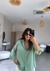 Kadın Tek Cepli Over Size Ketem Gömlek