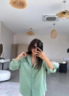 Kadın Tek Cepli Over Size Ketem Gömlek