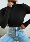 Kadın Uzun Kollu Balıkçı Yaka Kaşkorse Bluz